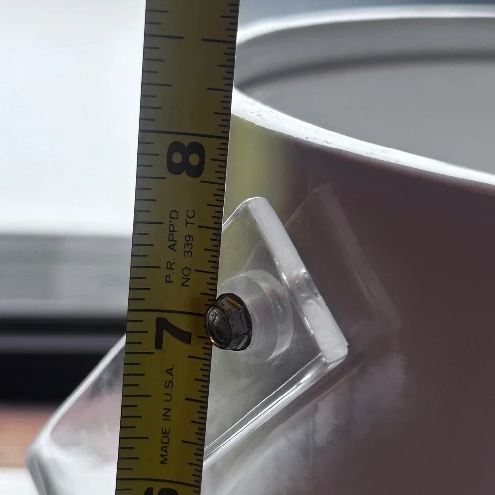 Vintage White Insulated Ice Bucket with Clear Acrylic Handle and Lid Made in USA